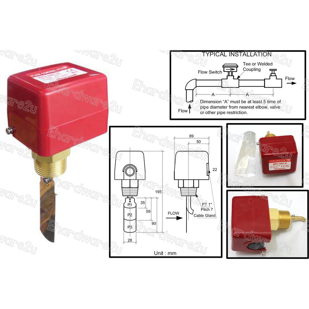 HONEYWELL WATER FLOW SWITCH (WFS1001H) Shopee Malaysia