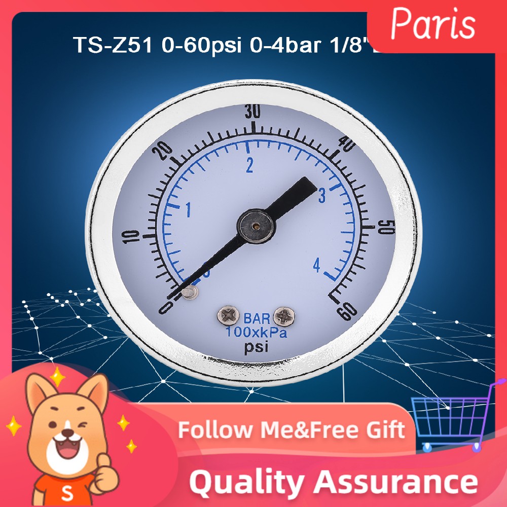 Fuel Gauge Marshall 2-1/16" Comp II LED 60s Muscle Oil Pressure Gauge Fuel Pressure Gauge 1/8 Npt