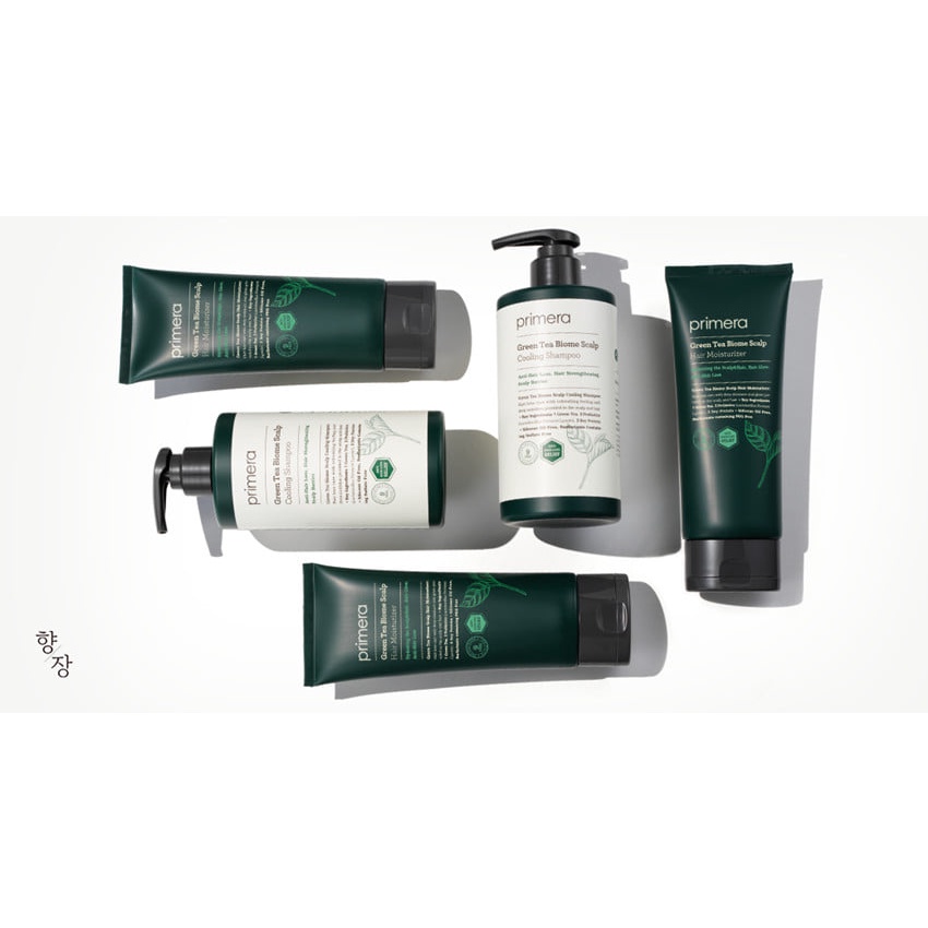 Primera Green Tea Biome Scalp Cooling Shampoo Combo Set 2024 (1000ML) Limited Edition