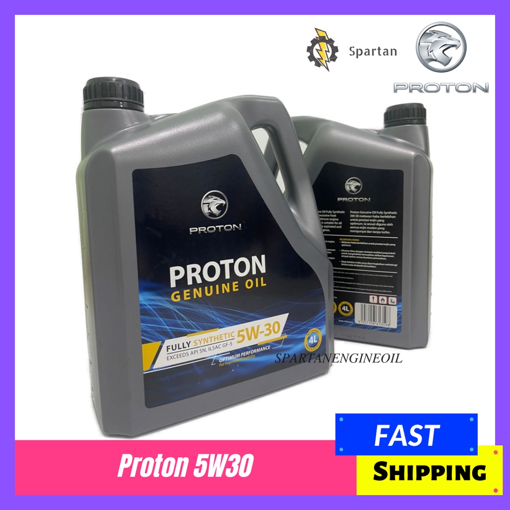 Proton Genuine Oil Proton W Fully Synthetic Liter Shopee Malaysia