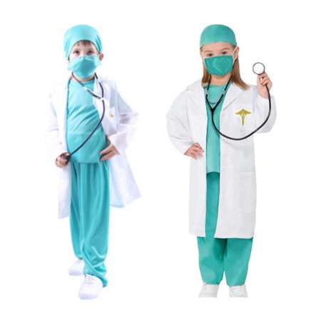 💥Malaysia Ready Stock💥5pcs Kids Doctor Nurse Costume Boy and Girl Show ...