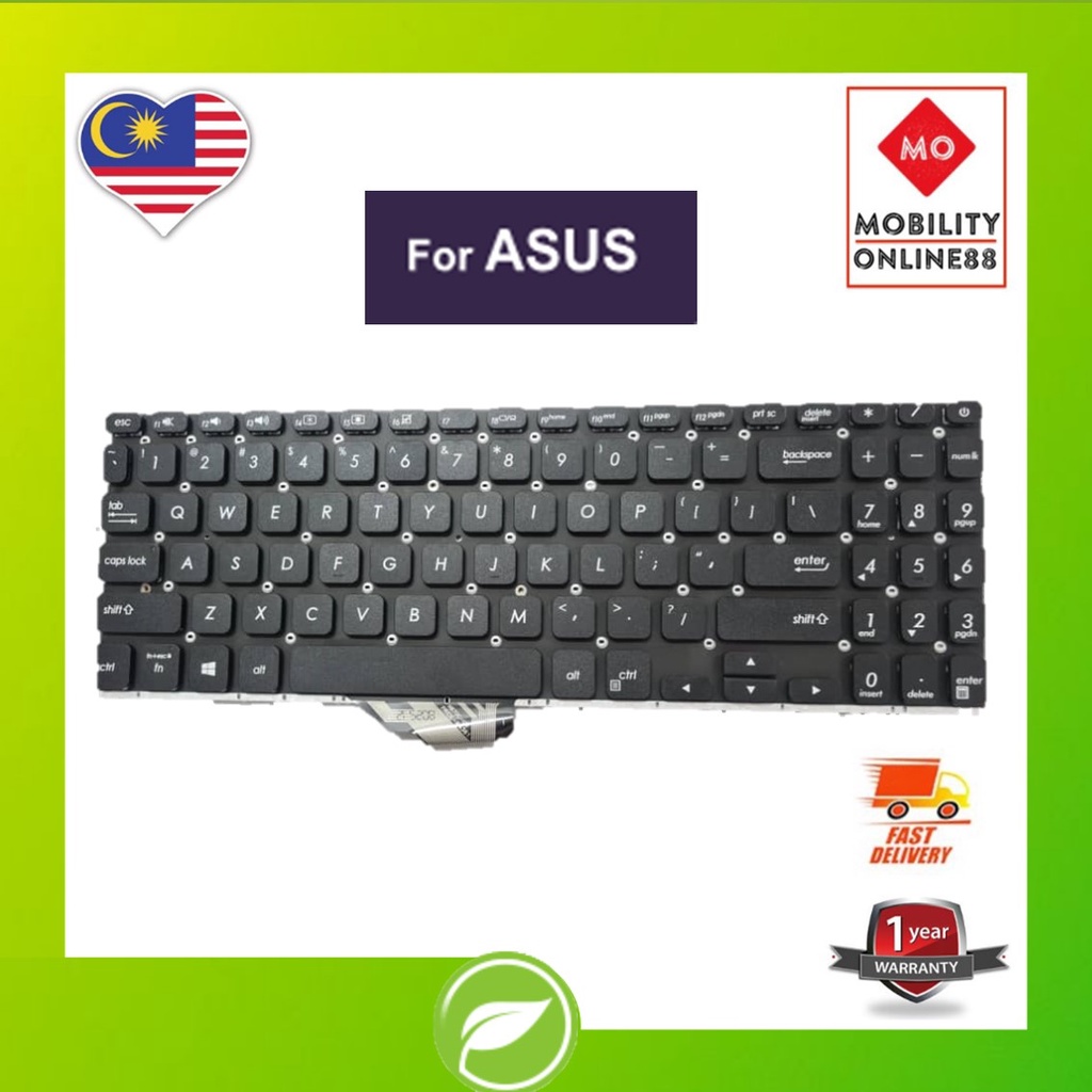 Bàn Phím Asus MP-10A73US-9201W AENJ2U01020 0KNB0-6204US00 US Keyboard | Shopee Việt Nam - Foto 9