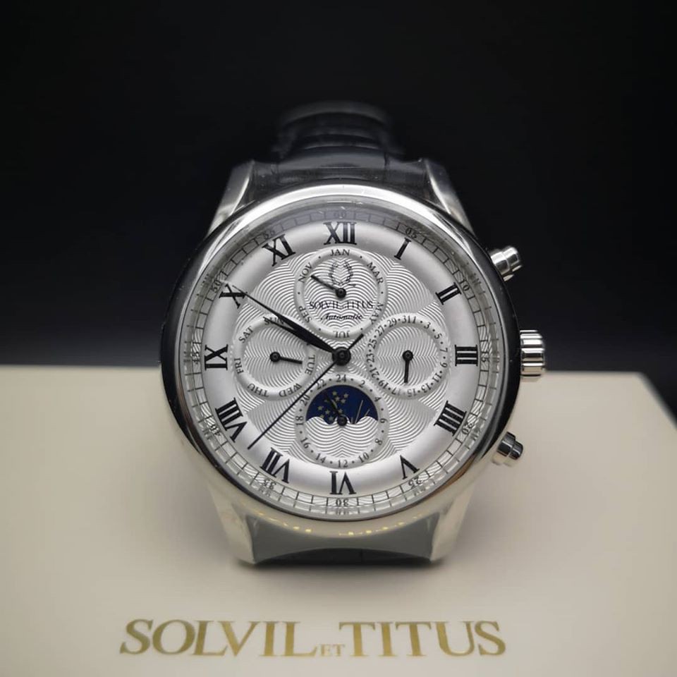 Solvil et Titus 40mm Eternity Series Automatic Moonphase Brand New