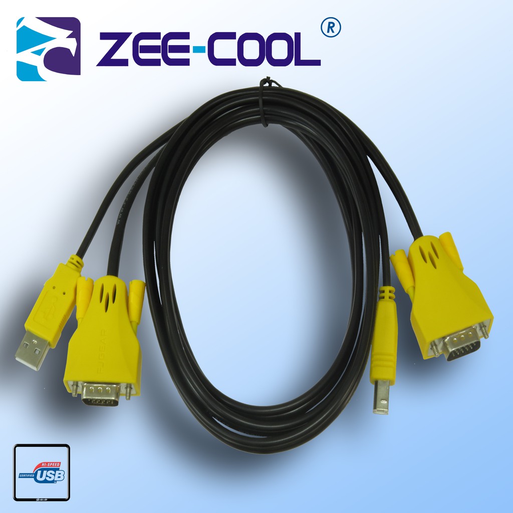 USB KVM Cable (Consist of a USB keyboard /mouse cable and monitor cable