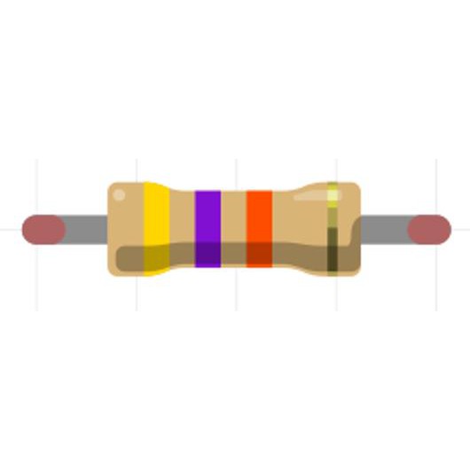 Perintang / Resistor 0.25W 5% (47K) [10pcs]