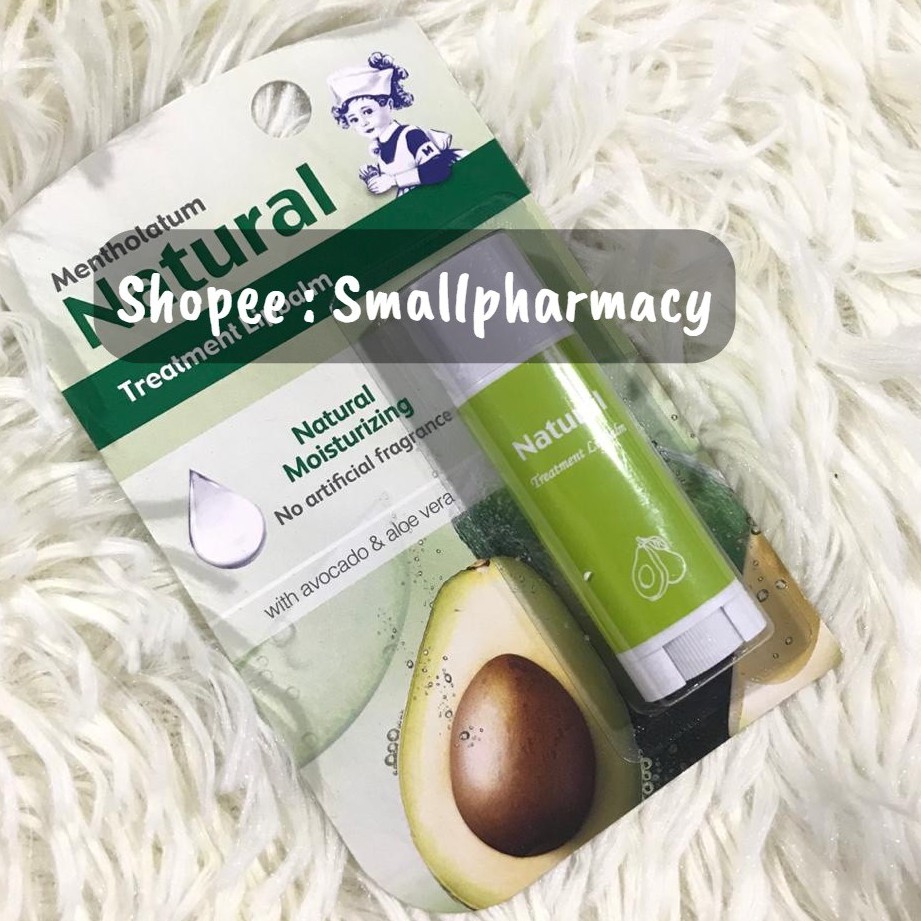 Mentholatum Natural Treatment Lip Balm 3g ( Avocado & Aloe Vera) 206615