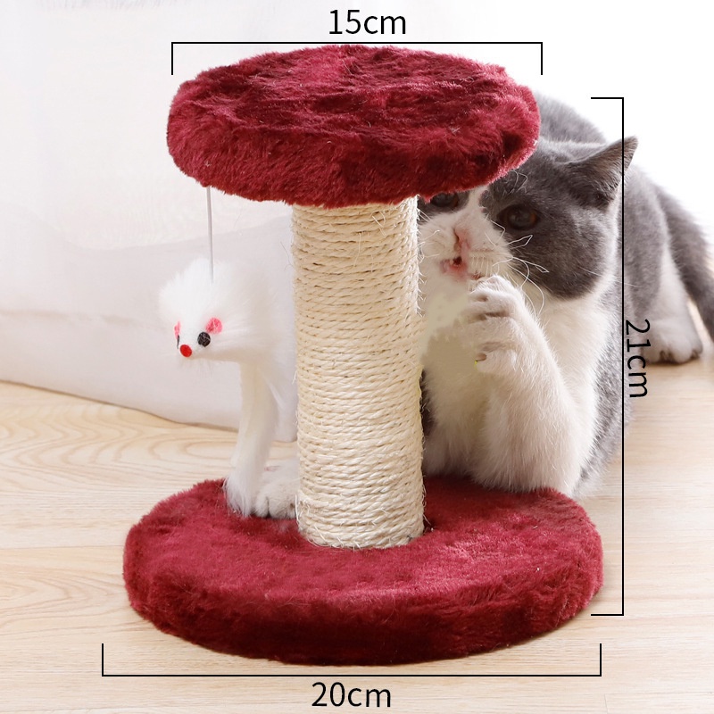 Cat Tree Scratcher Post Play Bed at Scratch Play Bed Toy Kucing