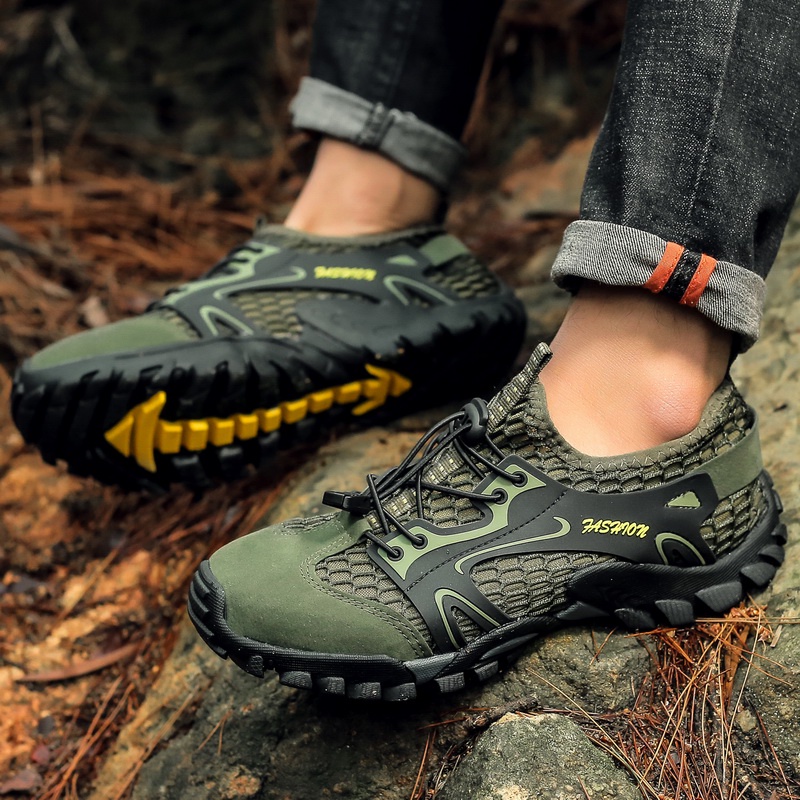 Men's breathable mesh casual light outdoor hiking shoes sales