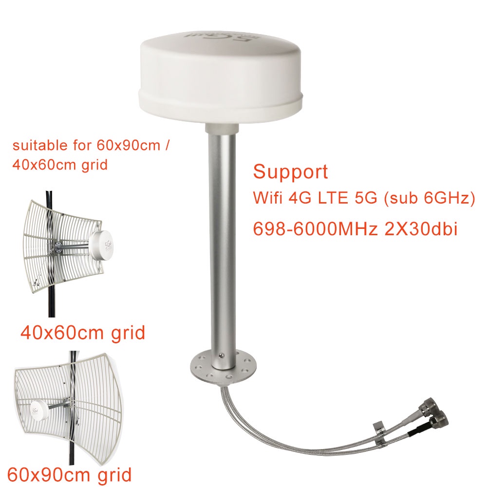 Verizon 9 feed horn 4g lte 3g mimo parabolic antenna high gain 2×30dbi grid antenna Shopee