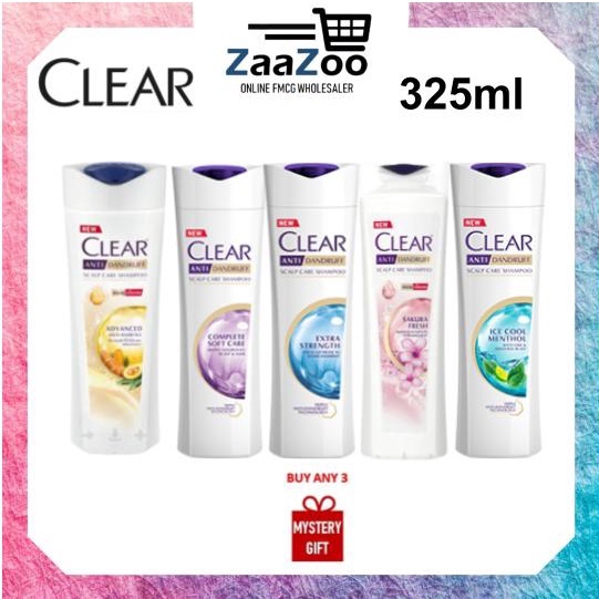 Clear Shampoo Women 300ml Dry Scalp Careanti Hair Fallsakura Fresh