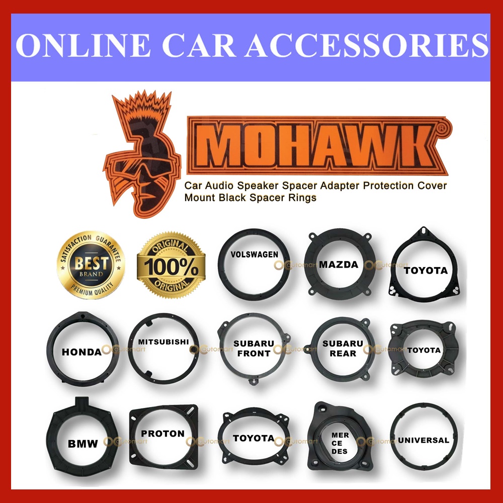 MOHAWK BMW & Mercedes Car Audio Speaker Spacer Adapter Protection Cover ...