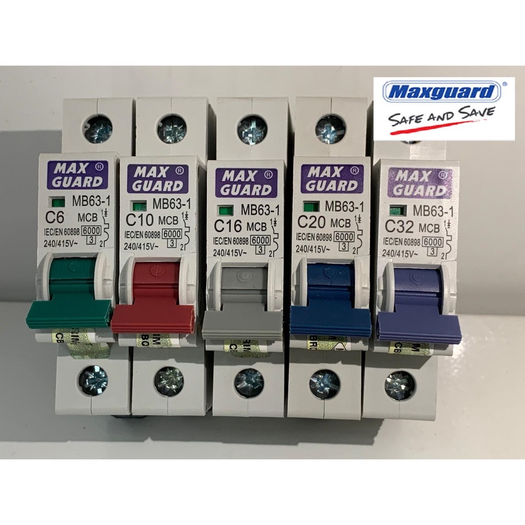MaxGuard MCB 6A, 10A, 16A, 20A, 32A | Shopee Malaysia