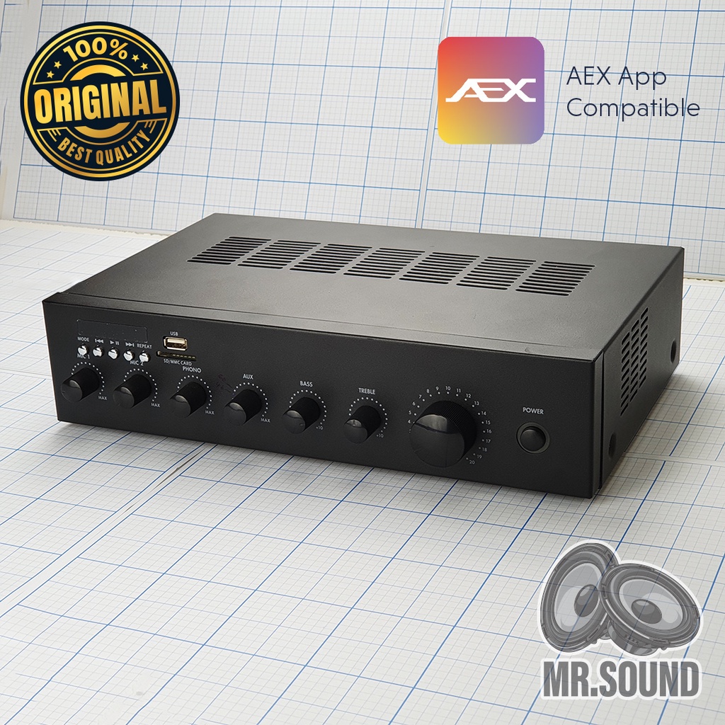 Digital Mixer Amplifier for Cafe, Restaurant, Office and Surau