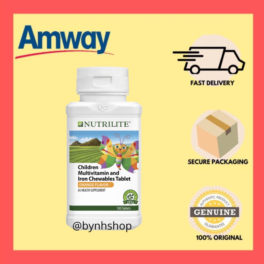 [READY STOCK] Nutrilite Children Multivitamin And Iron Chewables Tablet