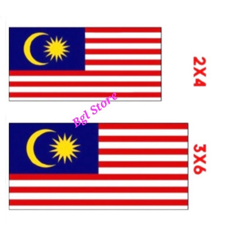 2 X4 3 X6 Malaysia Flag Bendera Malaysia Polyester Shopee Malaysia