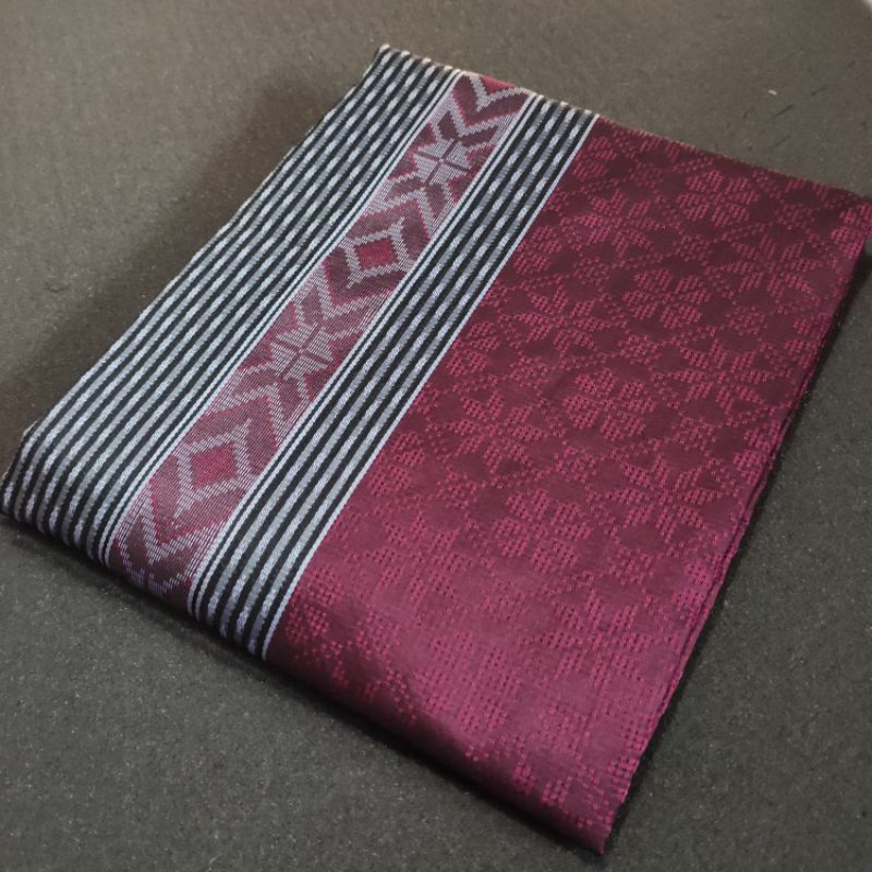 Maroon Songket Fabric | Palembang Maron Songket Weaving | Shopee Malaysia