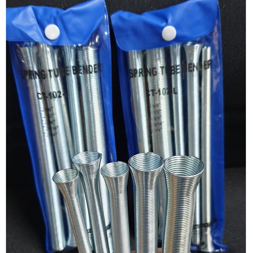 Copper Tube Spring Bender 5pcs/set CT102L, (1/4", 5/16", 3/8", 1/2