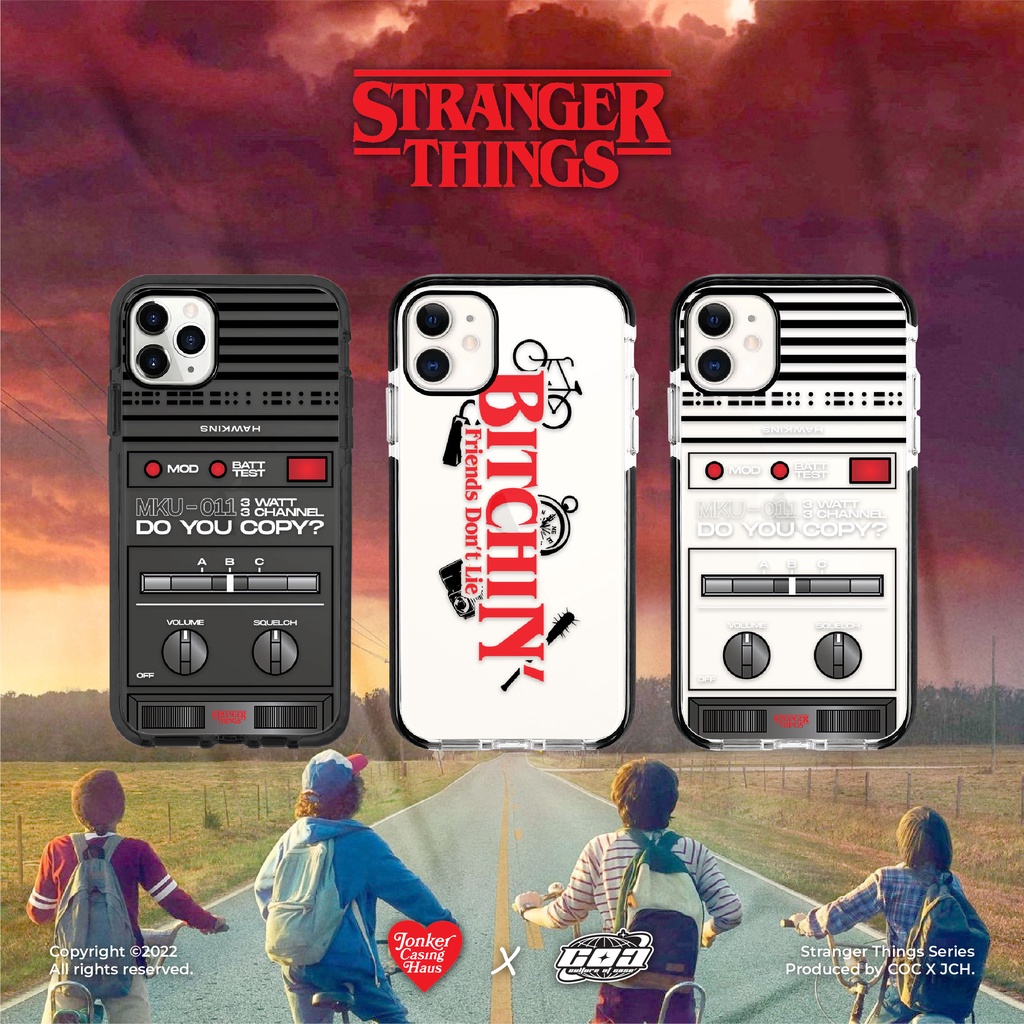 STRANGER THINGS BITCHIN' & WALKIE TALKIE CASE iP11 12 13 Pro Max X XS MAX  XR 12 Prp 7 8 Plus Neon Case | Shopee Malaysia