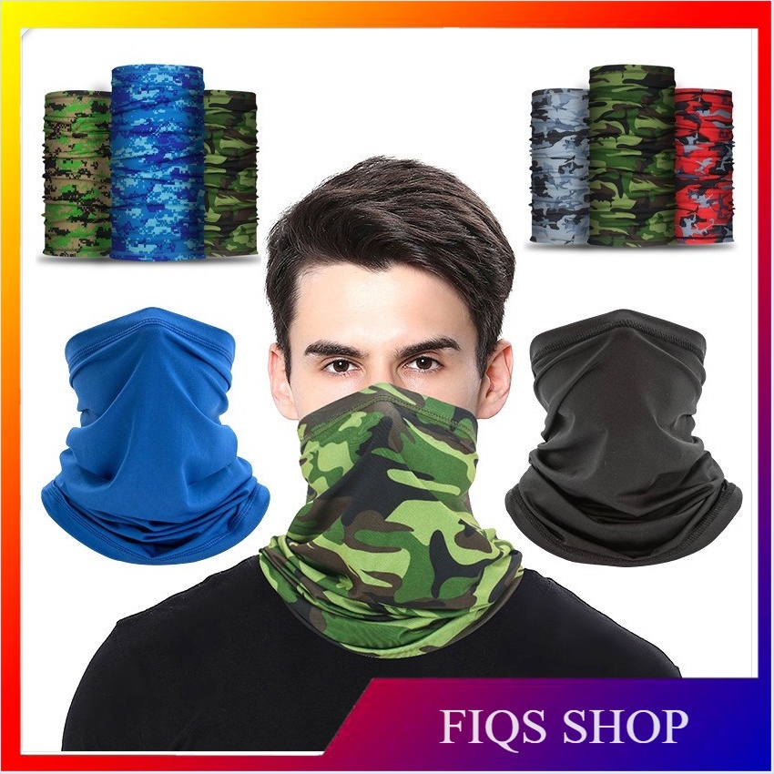 FIQS SHOP UV Neck Face Mask scarf UV Neck Face Mask Bandana grab food ...