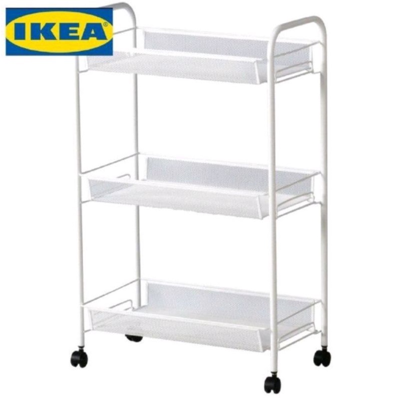 IKEA Hornavan /LENNART Multi-purpose Rollers Trolley White | Shopee ...