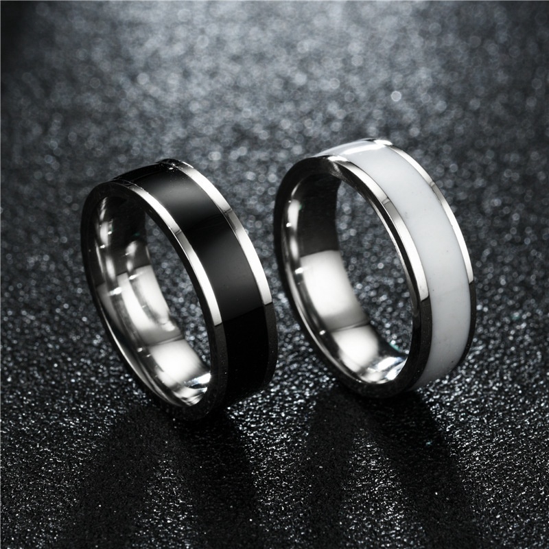Brand new fashion titanium steel ring,simple style creative stainless ...