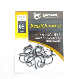 SAMURAI - PIONEER Beak Hooks (Octopus) Size 3/0, 2/0, 1/0, 6, 4, 2