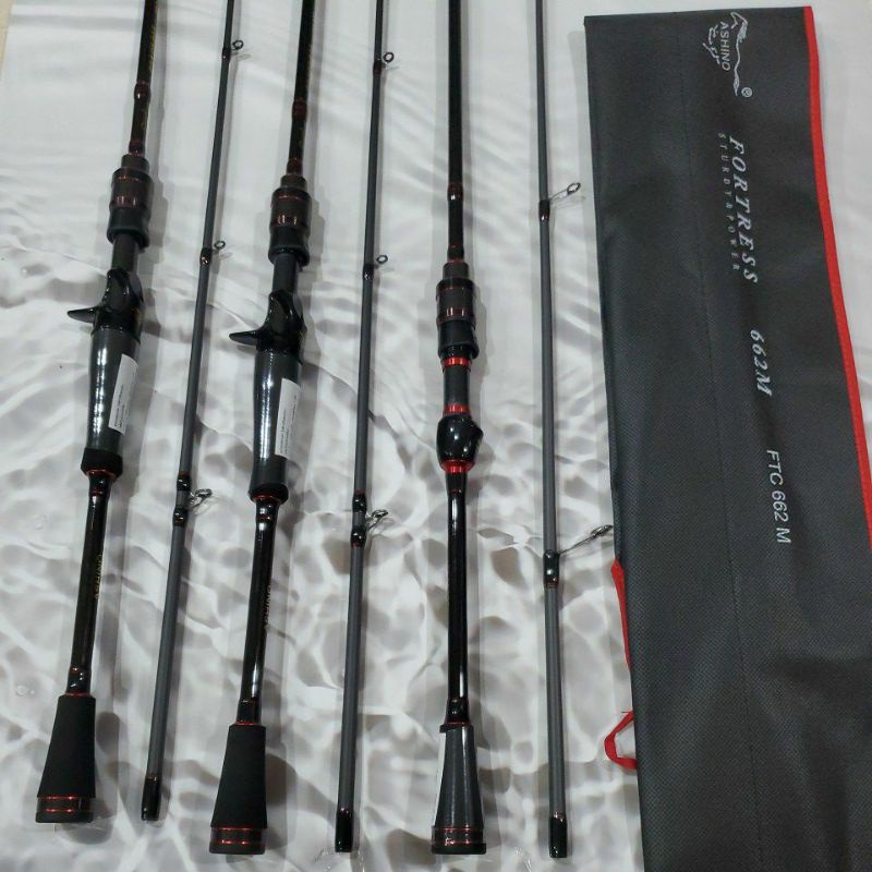 Ashino Fortress 662UL/L/ML/M/MH- Casting & Spinning Rod (made in