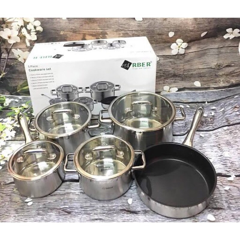 German Arber 5Dish cookware set (home appliances) Shopee Malaysia