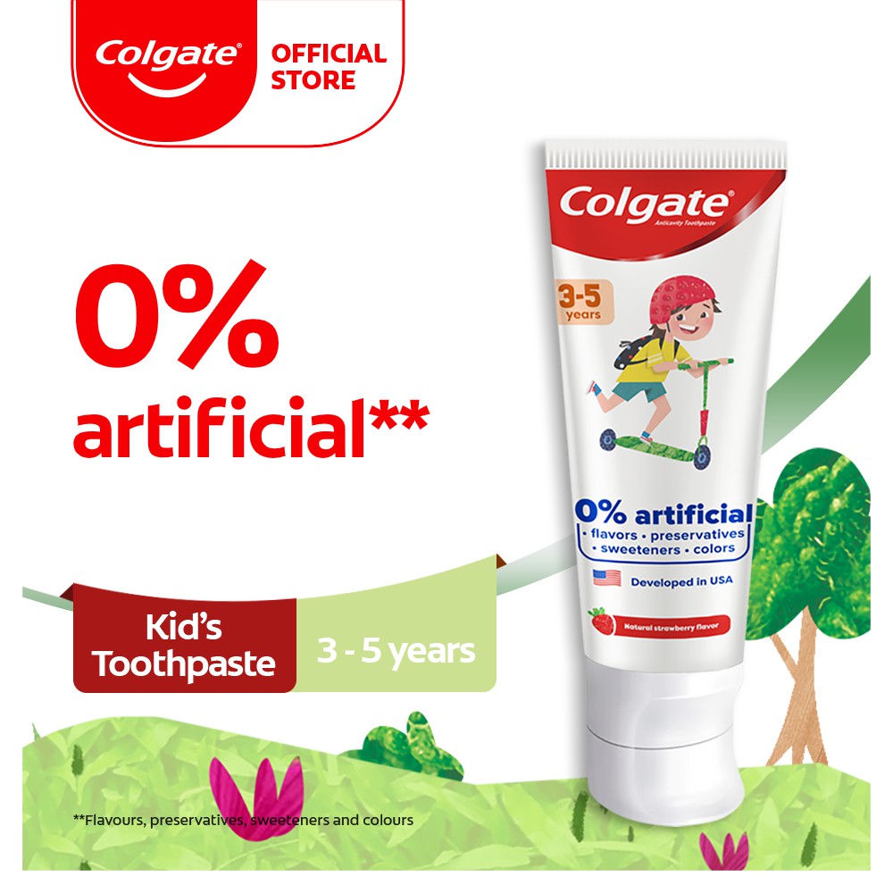 Colgate Kids Free From Age 3 - 5 years Toothpaste 80g | Shopee Malaysia