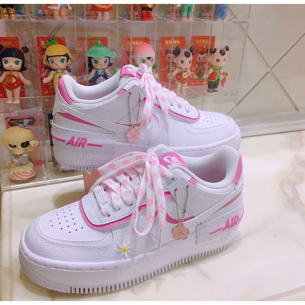 Shanshan Nike Air Force 1 Shadow Pink women's casual shoes goddess ...