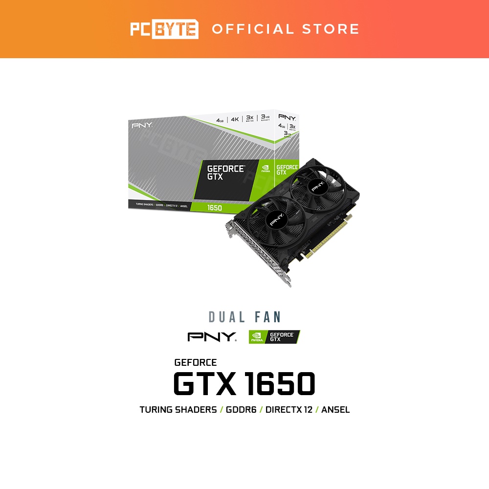 Pny nvidia geforce best sale gtx 1650 dual fan