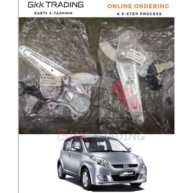 PERODUA MYVI POWER WINDOW GEAR WITH MOTOR REAR LH & REAR RH Shopee