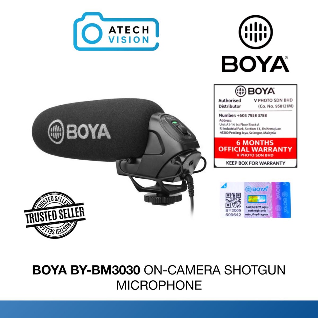 BOYA BY-BM3030 ON-CAMERA SHOTGUN MICROPHONE (700010-BM3030) | Shopee ...