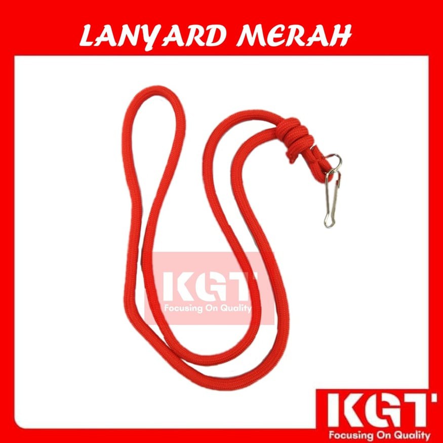 LANYARD MERAH KRS/TUNAS KADET REMAJA SEKOLAH (TALI WISEL MERAH KRS/TKRS ...