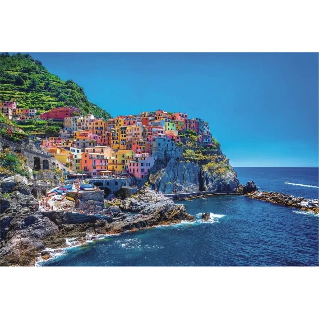 1000 Pc Jigsaw Puzzle GALLERY VERNAZZA VILLAGE ITALIE BUILDINGS