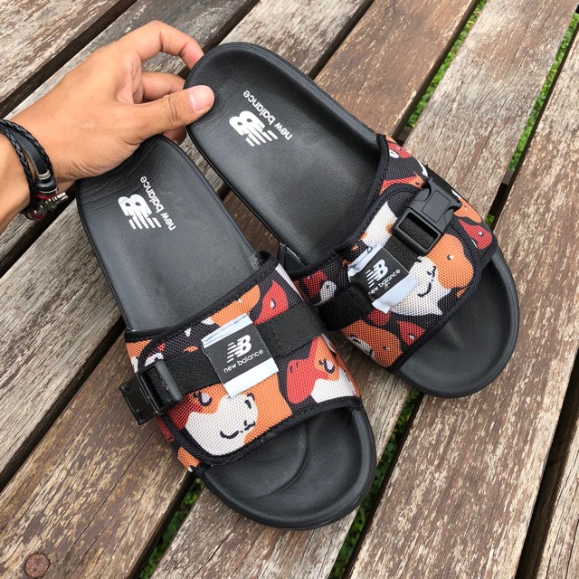 READY STOCK NEW BALANCE SLIDES CAMO BLACK Shopee Malaysia