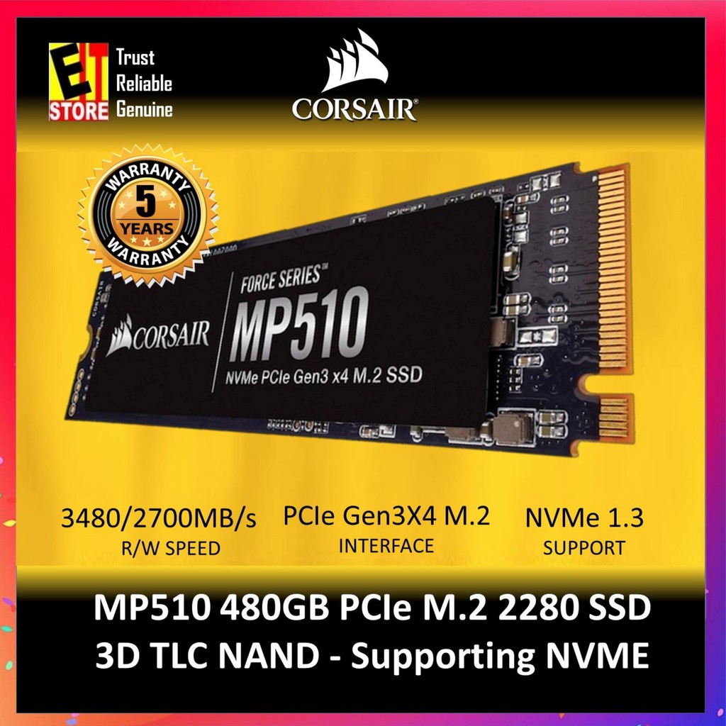 Corsair hot sale mp510 480gb