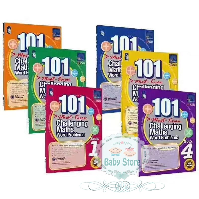 101 Must Know Challenging Maths Word Problems Set of 6 books (Singapore ...