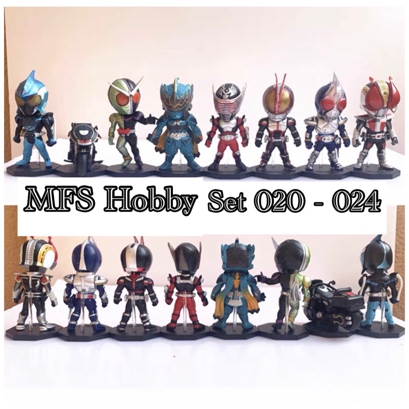 Banpresto Kamen Rider Series: World Collectable Figure Vol.9 - Lot De 8 Figurines De Collection De Poche