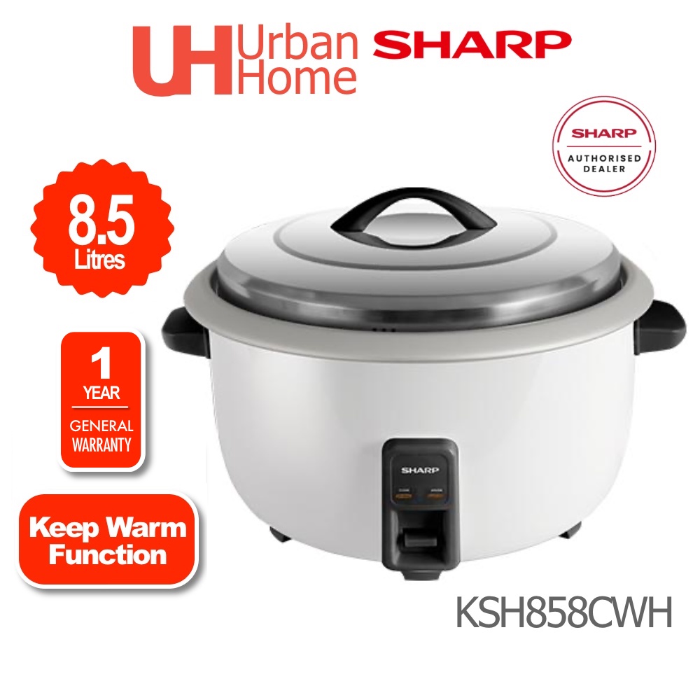 Sharp/Milux Large Commercial Rice Cooker (8.5L) KSH858CWH / MRC-5285 ...