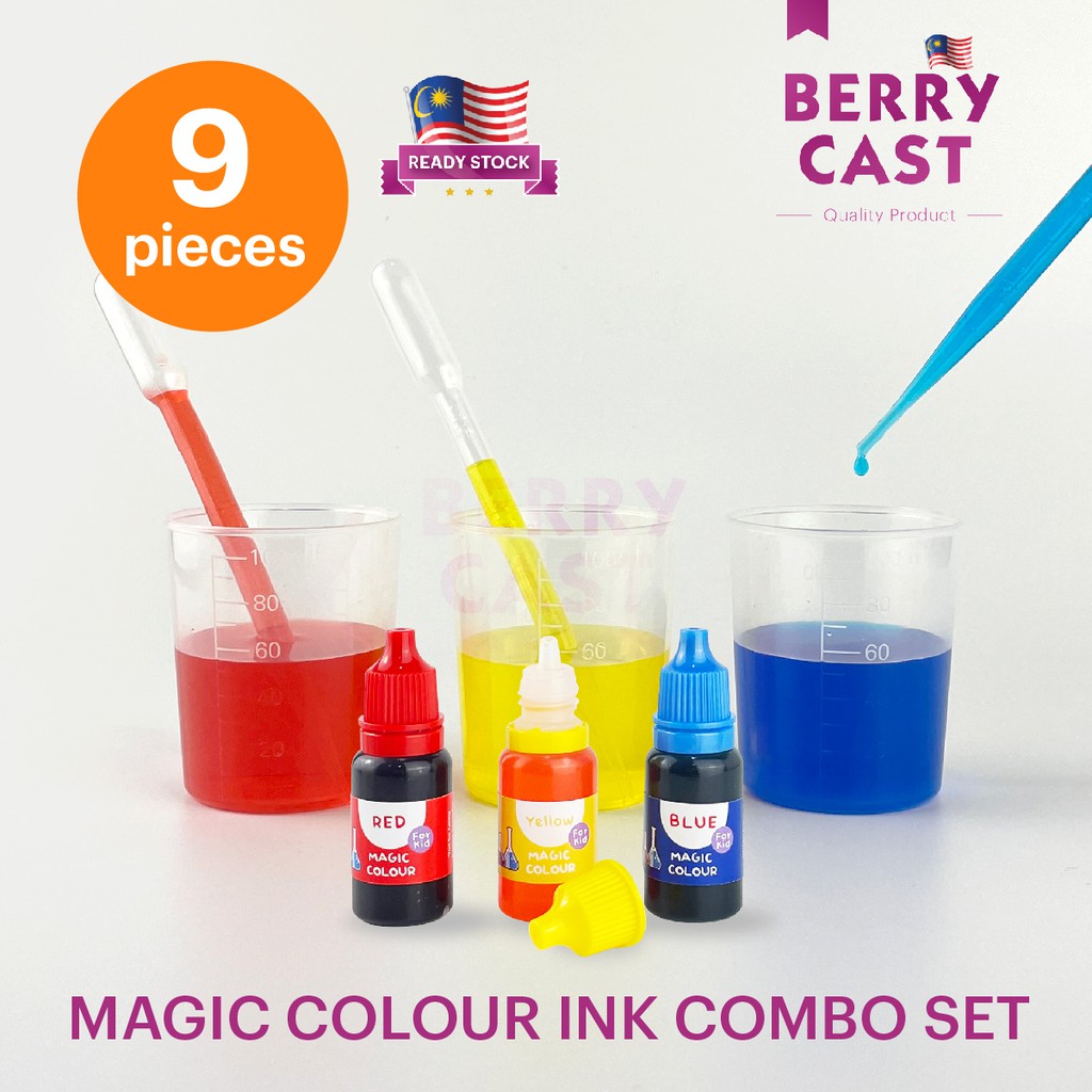 Colour Ink For Children Science Experiment Art Activity Food Colouring ...