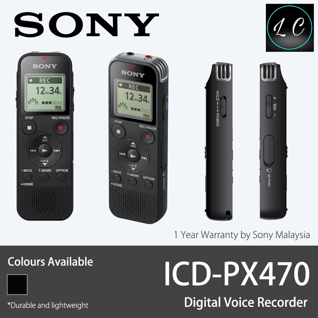 Sony ICDPX470 Stereo Digital Voice Recorder with BuiltIn USB 4GB