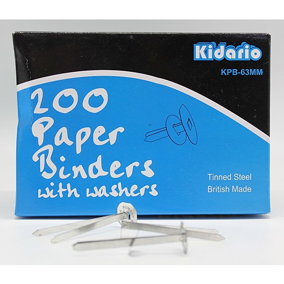 Kidario Premier Grip Paper Binder with Washers 25mm/32mm/51mm/63mm (200pcs/box) Shopee Malaysia