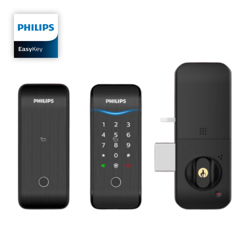 Philips Digital Lock Easy Key 5100 Series Rim Lock 515K (Grill Door ...