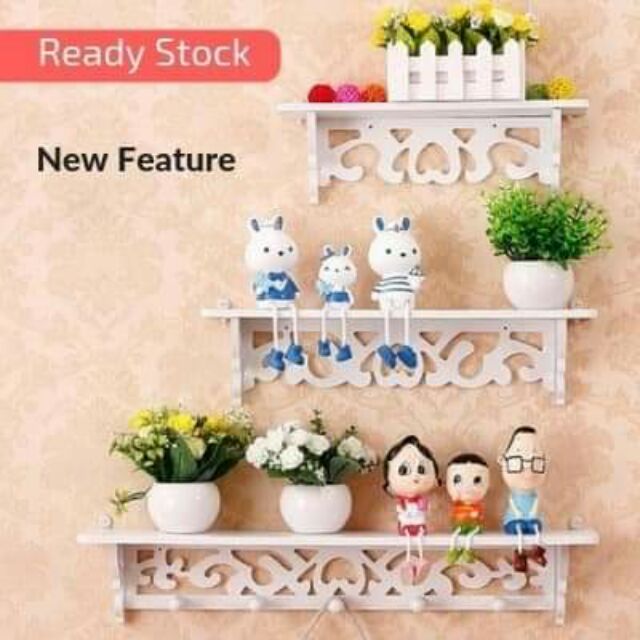 Decoration Wall Rack (set of 3pcs) | Shopee Malaysia