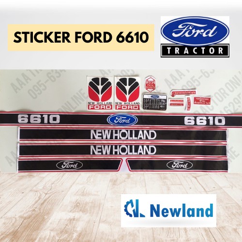 Sticker Tractor Ford 6610 / New Holland 6610 | Shopee Malaysia