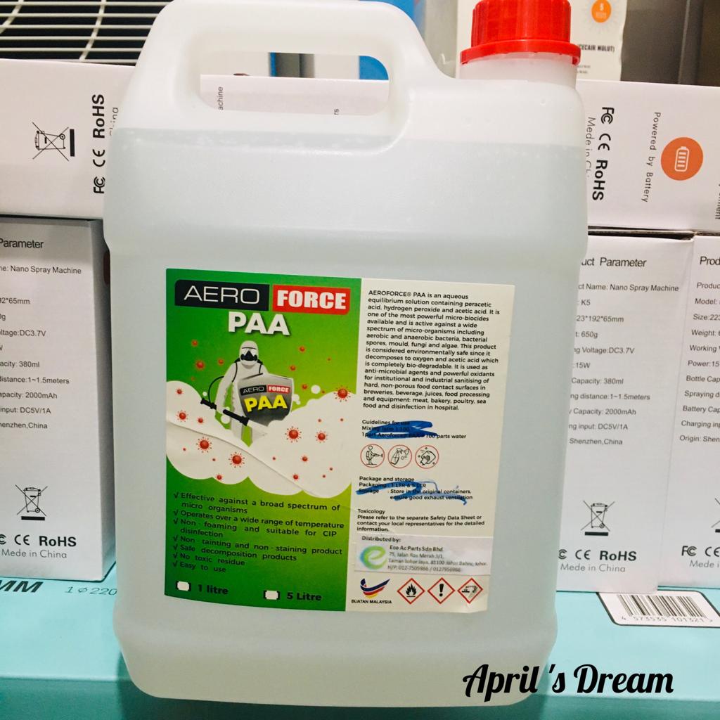 AlcoholFree Sanitizer Surface Disinfectant Solution Kill Viruses and