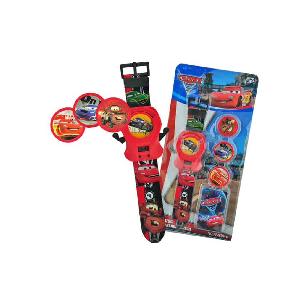 Disney Pixar Cars Launcher Watch Red Colour For Girls And Boys | Shopee ...