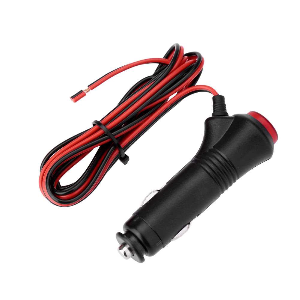 Male Car Cigarette Lighter Socket Plug Connector On Off Switch Fuse 12V ...