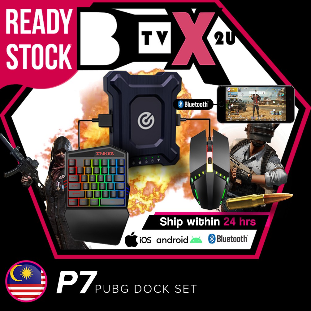 🇲🇾PUBG mobile phone Gaming keyboard set🇲🇾 Backlit Inker Keyboard